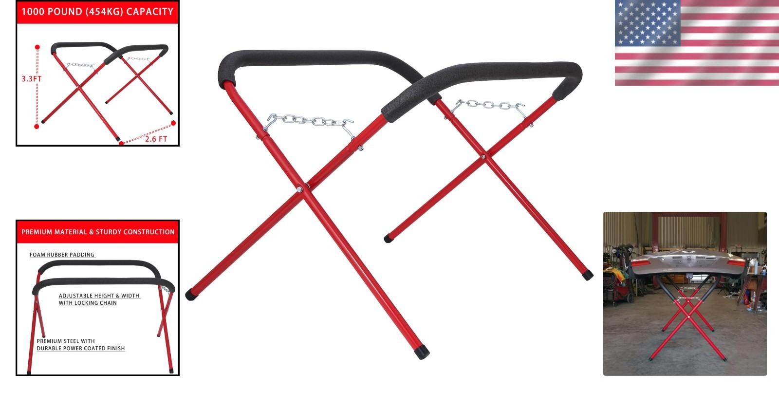 Foldable Work Table Set - 1000 lb Capacity