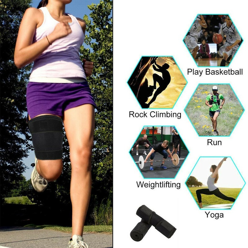 2pc Adjustable Leg Support Brace Thigh High Compression Sleeve Socks Pain Relief
