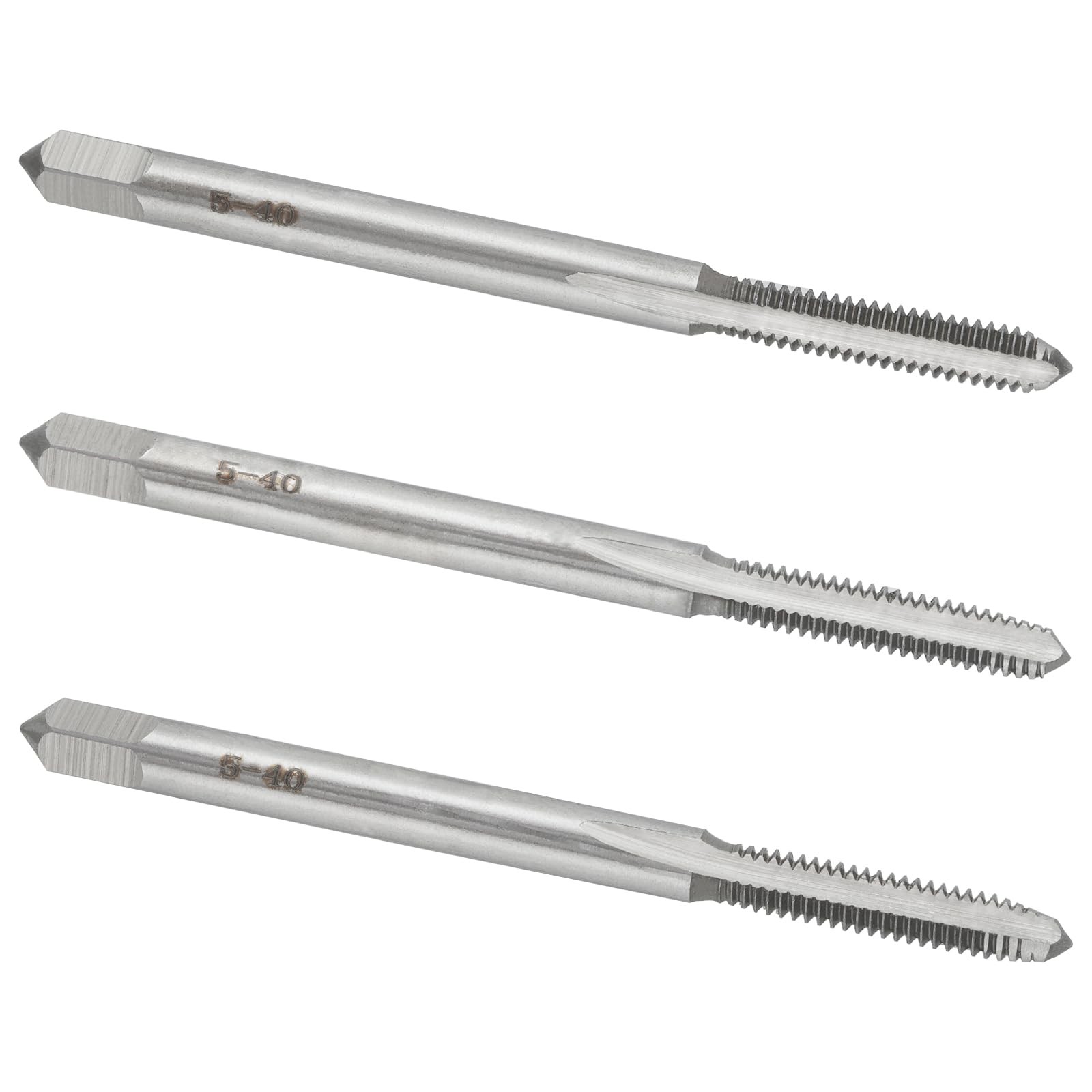 Hand Tap 5 40 UNC Right Hand Threading Metalworking Tool 3 PCS