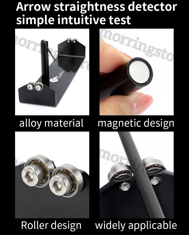 Arrows Straightness Balance Detector Bracket Tool Archery Arrow Spinner Tester
