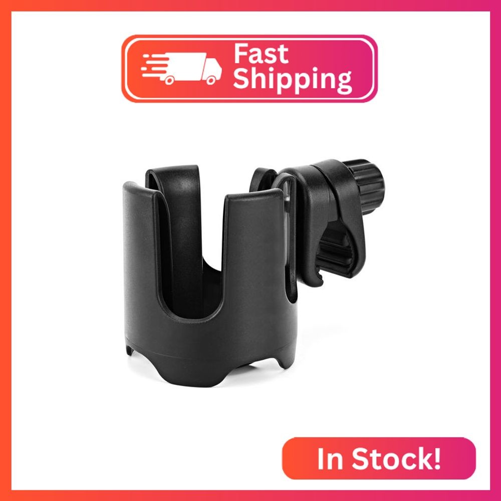 Universal Stroller Cup Holder, 360° Rotation Large Caliber Adjustable Cup Holder