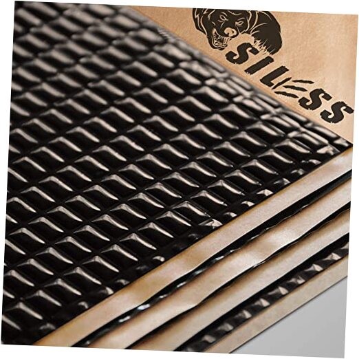 Black 80 mil (2mm) Car Sound Deadening mat - Butyl Automotive Sound 36 sqft