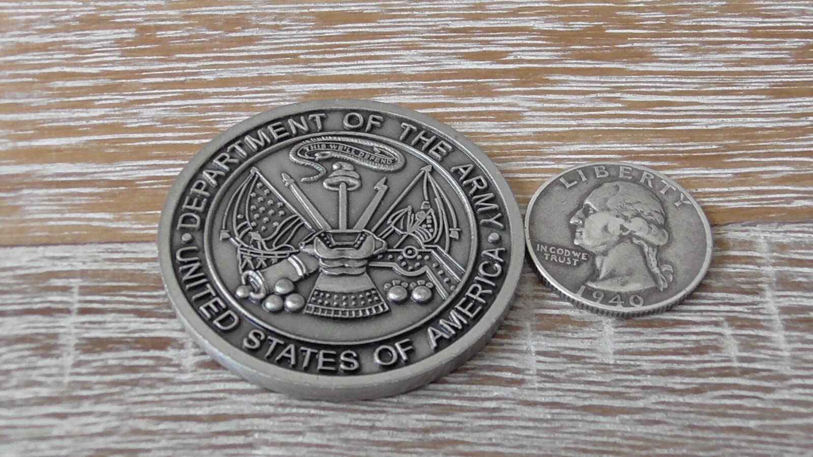 US Army DLS Distributed Learning System Challenge Coin #A952