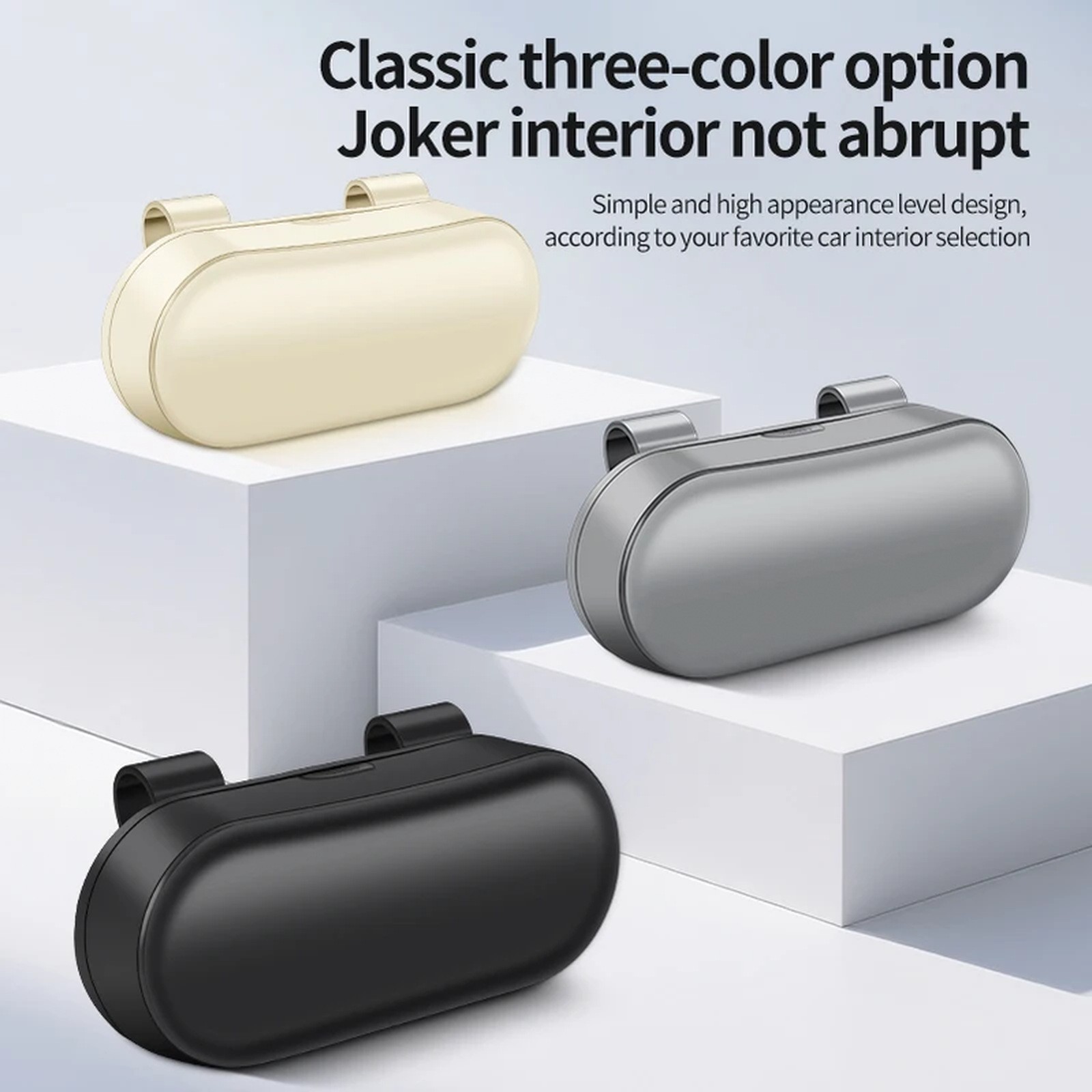 Car Sun Visor Glasses Holder Storage Case Organizer Box Universal Auto