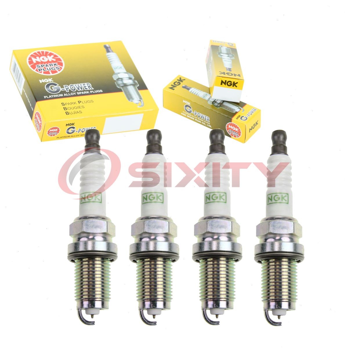 4 pcs NGK G-Power Spark Plugs for 2003-2007 Honda Accord 2.4L L4 - Engine kd