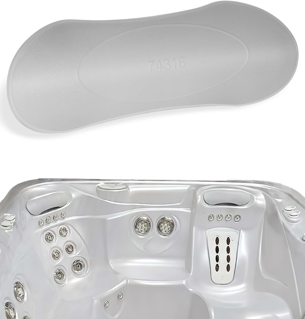 74316 74317 Hot Tub Head Rest Spa Pillow for 2007-2013 Aria,Envoy,Grandee,Vista