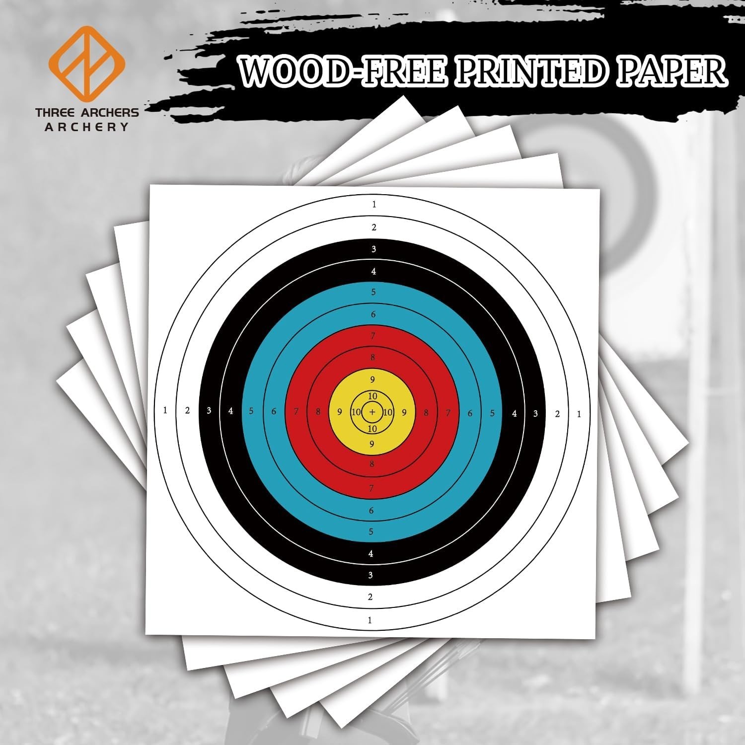 Cost-Effective Archery Target Paper – 20pcs, Ideal for Training and Competitions