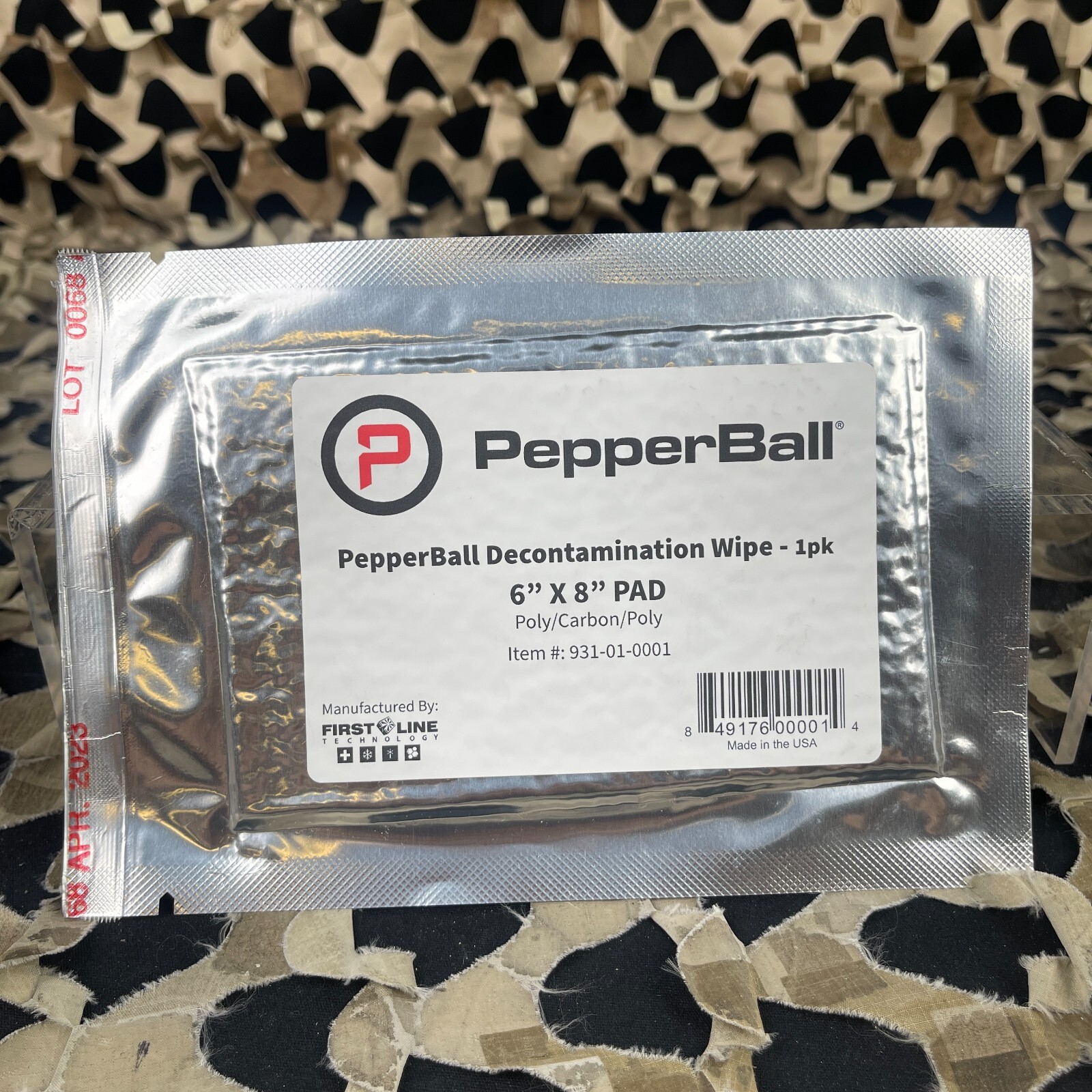 NEW PepperBall Decontamination Wipe - 1 Pack (931-01-0001)
