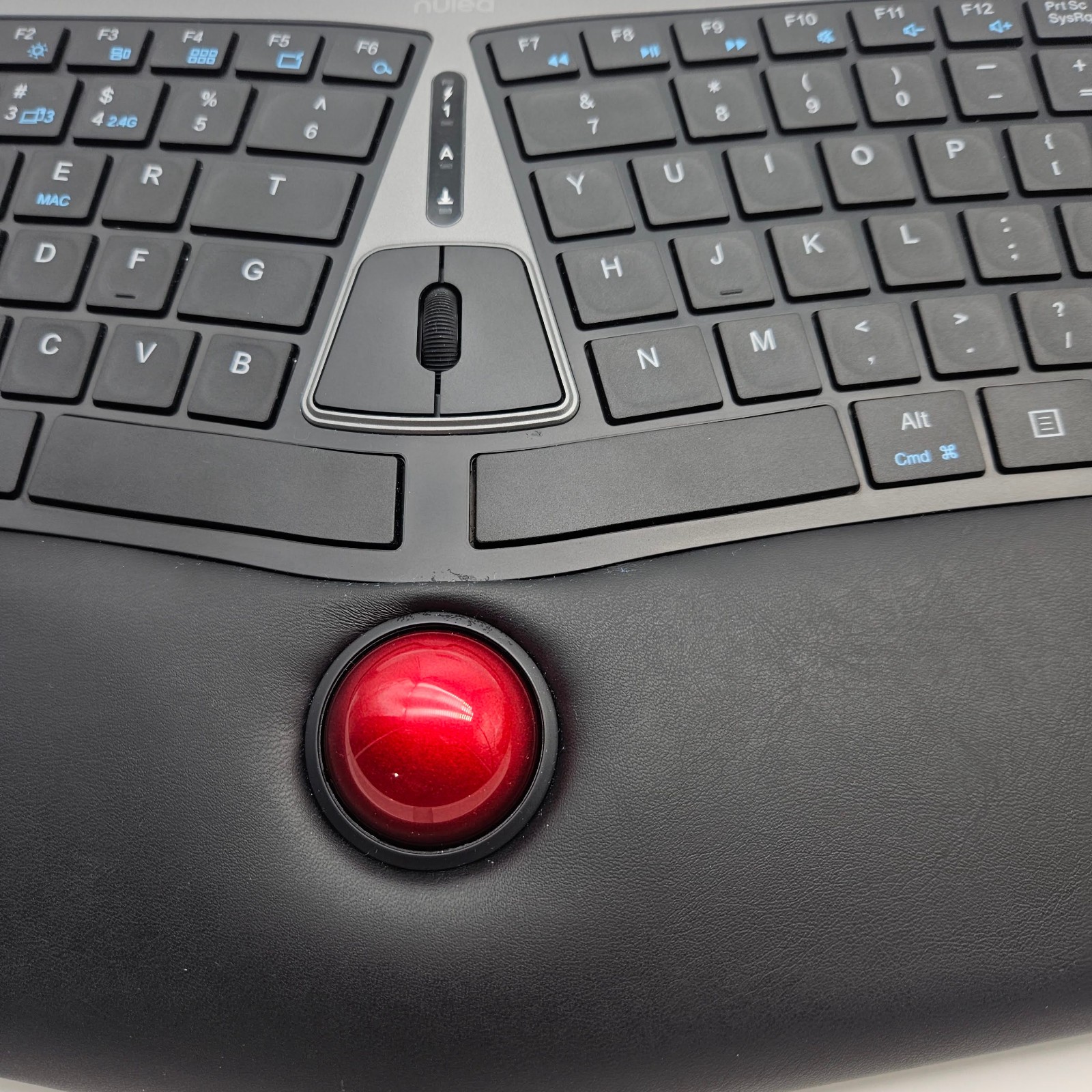 READ Nulea RT07 Wireless Ergonomic Split Keyboard Bluetooth USB C TRACKBALL READ