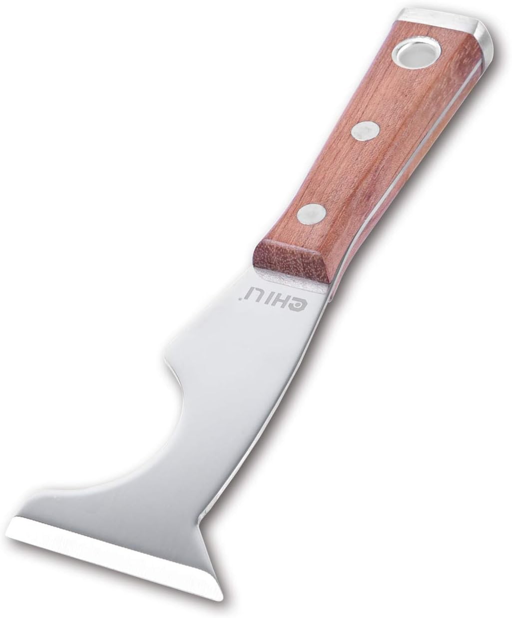 Stainless Steel 5 in 1 Painters Tool with Wood Handle and Metal Hammer