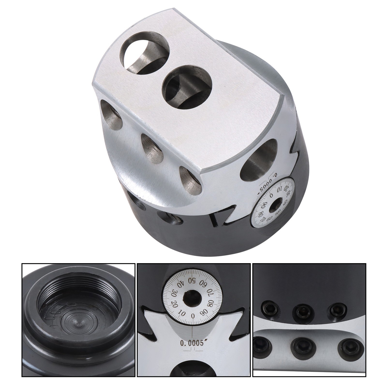High Precision 3In Boring Head 0.001 Radius 1-1/2-18" Thread Mount 1" Max Offset