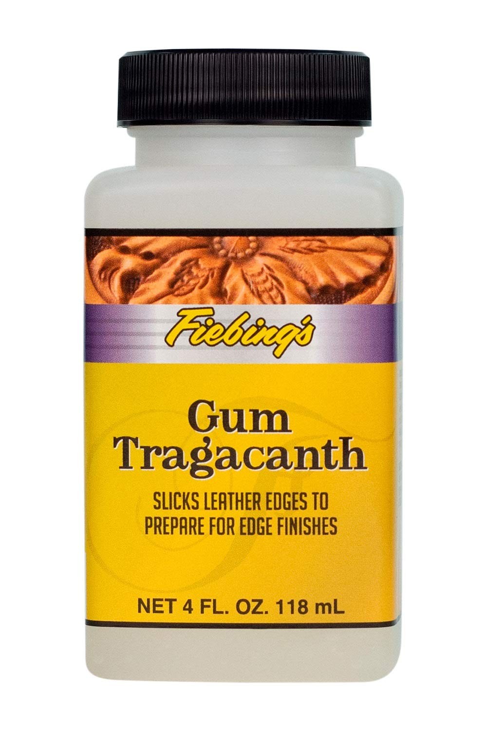 Fiebing's Gum Tragacanth (4 oz) - Leather 4 Fl Oz (Pack of 1), Clear