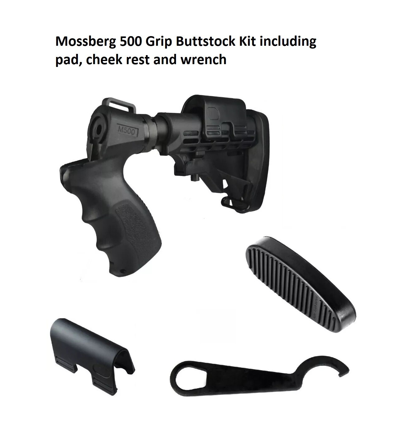 Stock Kit for Mossberg 500 Maverick 88 12 GA/20GA,Pad,Grip,Cheek Rest and Wrench