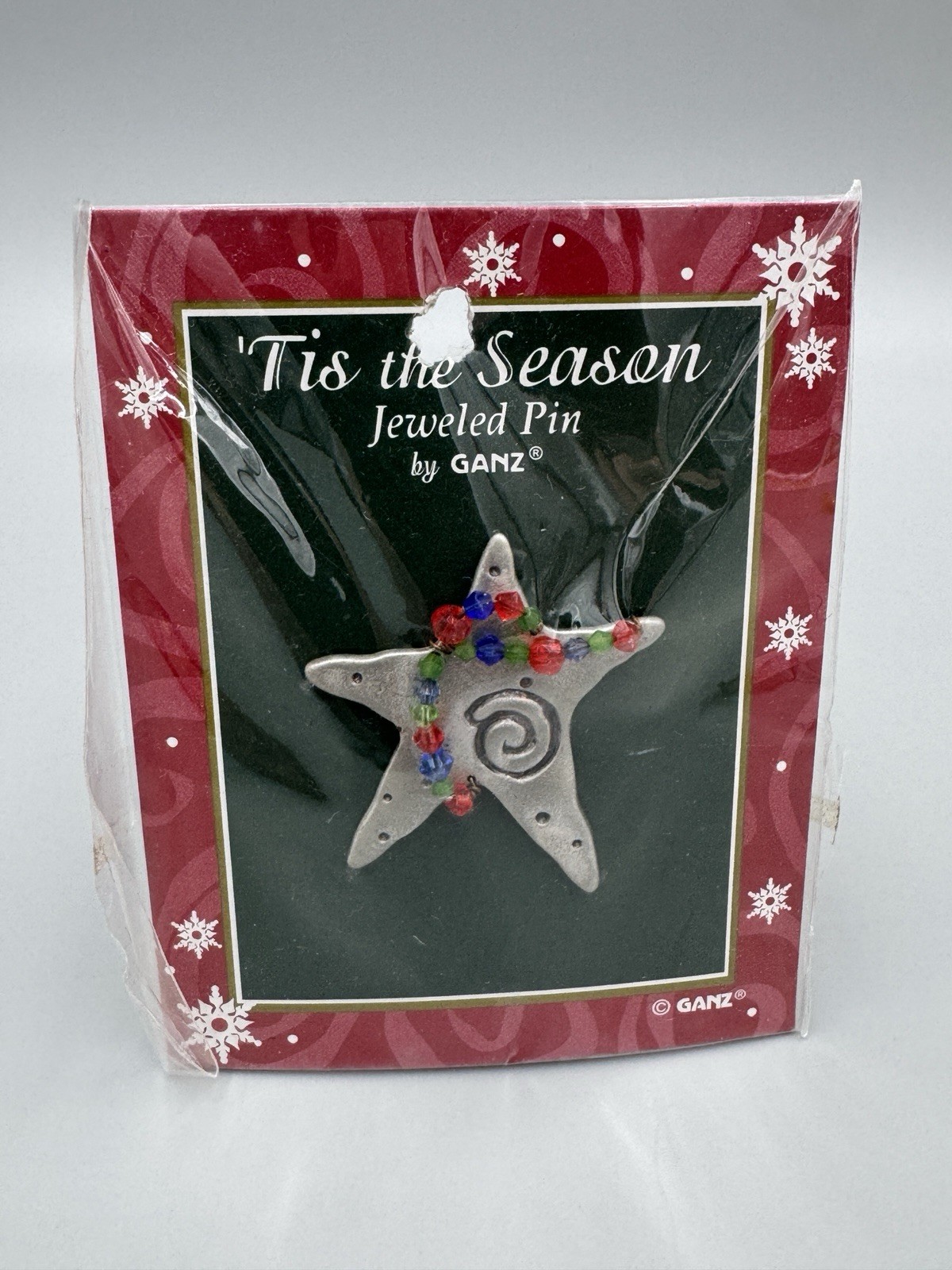 Ganz Tis The Season Christmas Jeweled Lapel Pin