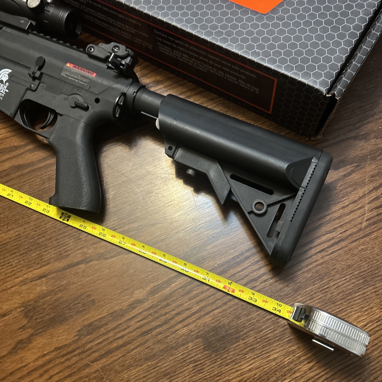 Lancer Tactical 6mm Caliber Airsoft LT25BG217676 , (Scope Battery Cap Missing)￼