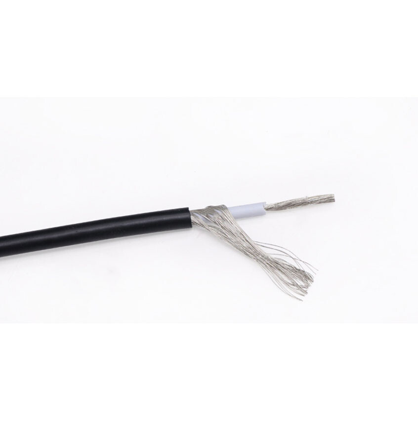 UL1185 Single Core Shielded Wire 10/12/14/16/18/20/22/24/26/28AWG Black And Grey