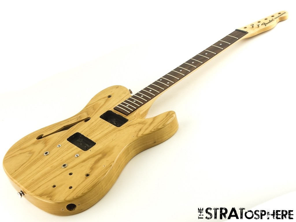 Fender JA-90 Jim Adkins Thinline Tele BODY + NECK, Telecaster Natural Ash