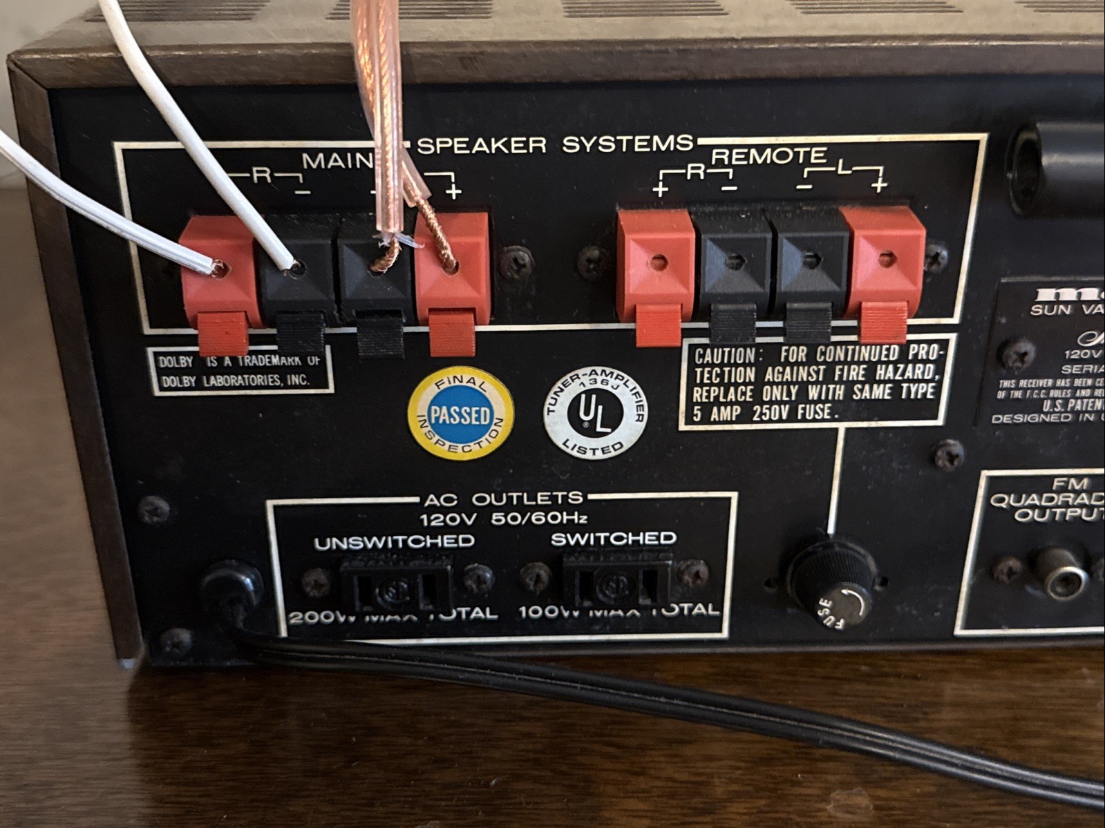 Vintage Marantz 2250 Stereo Receiver -Working, Solid and Clean