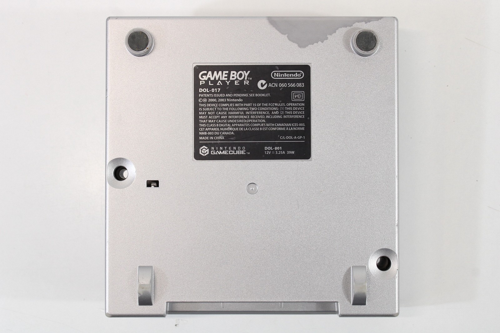 Nintendo GameCube Gameboy Advance GBA Player Replacement Shell Only Silver KPG62