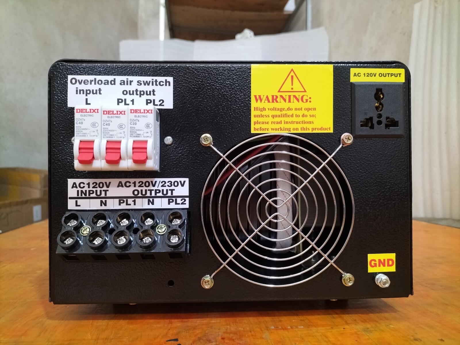Off Grid 8000W LF Pure Sine Wave Power Inverter DC 24V-AC 110V/220V/charger/LCD