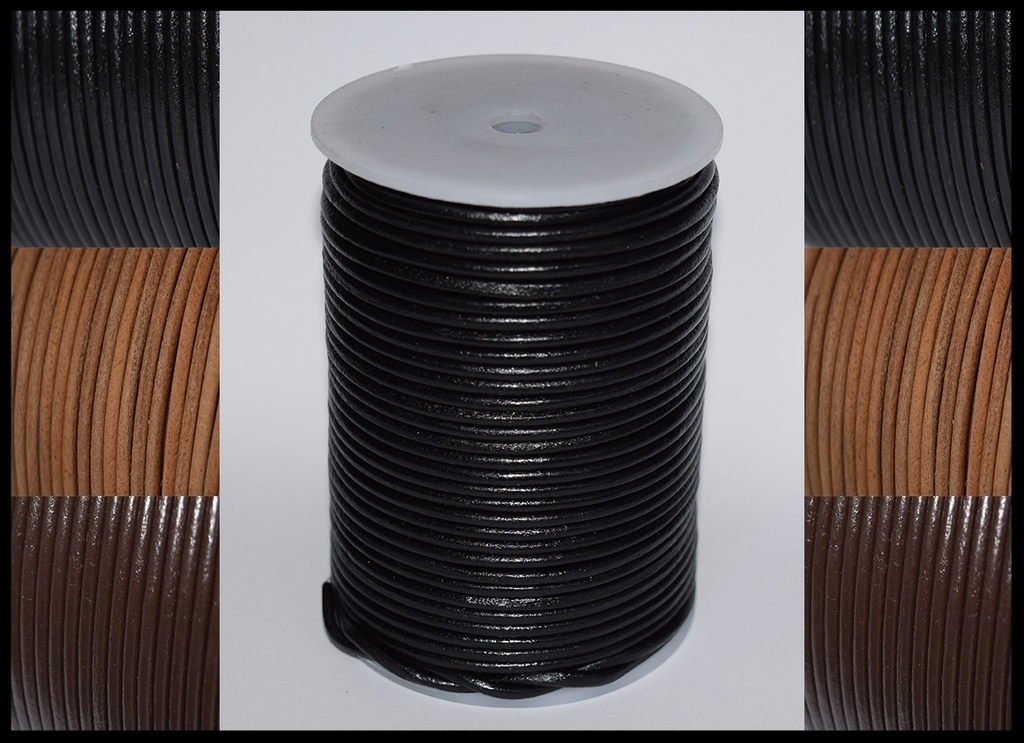 2mm, 2.5mm, 3mm , 4mm  & 5mmROUND 100% REAL LEATHER CORD CRAFT THONG STR0NG