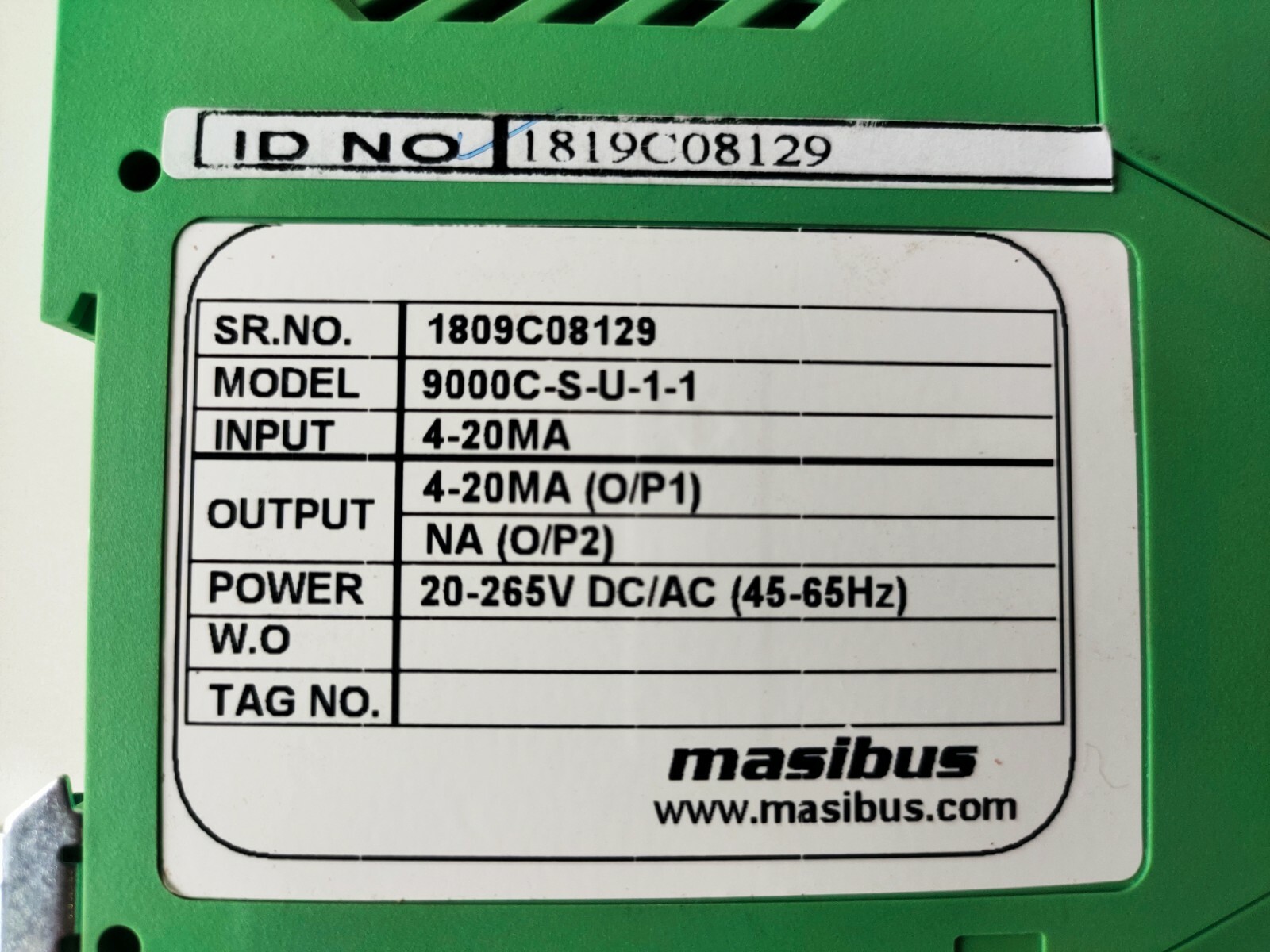 Masibus 9000C Signal Isolator Dual Output