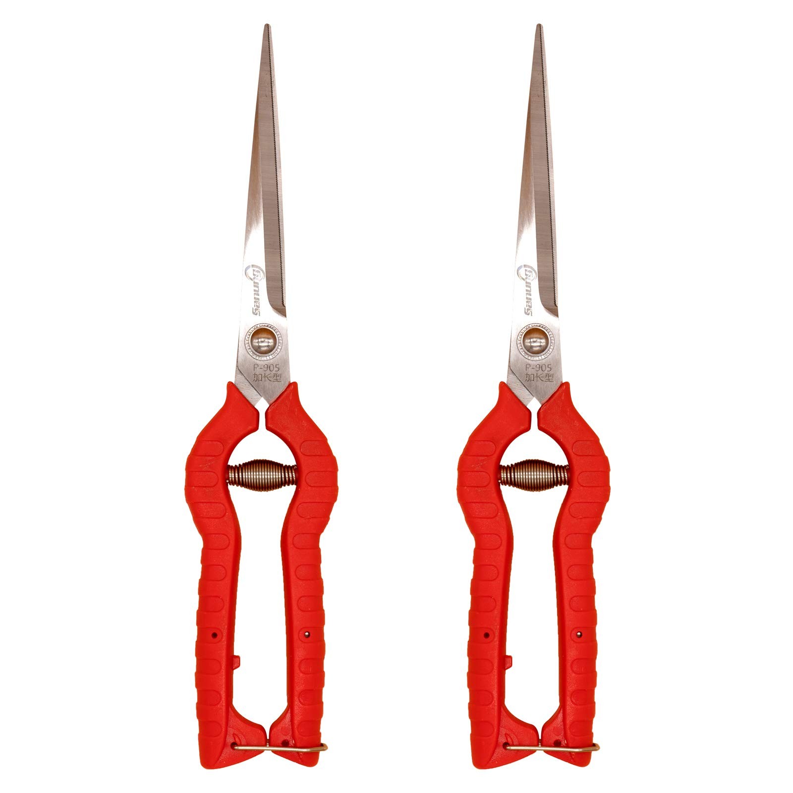 2 PACK Multifunctional Thin Fruit Scissors, P-905 Garden Pruner Shears Cutter...