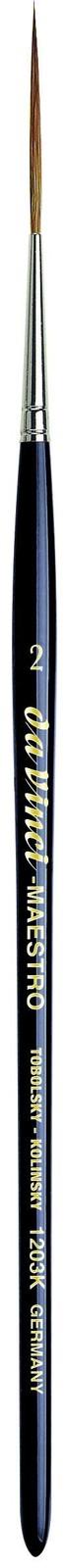 da Vinci 1203K Maestro Watercolor Brush, Kolinsky Sable Rigger, Size 2