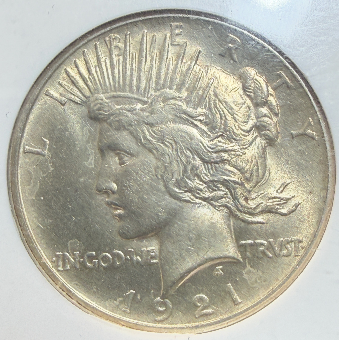 1921 $1 Peace Dollar High Relief NGC MS62 Stunning Detail Clarity Tone & Shine