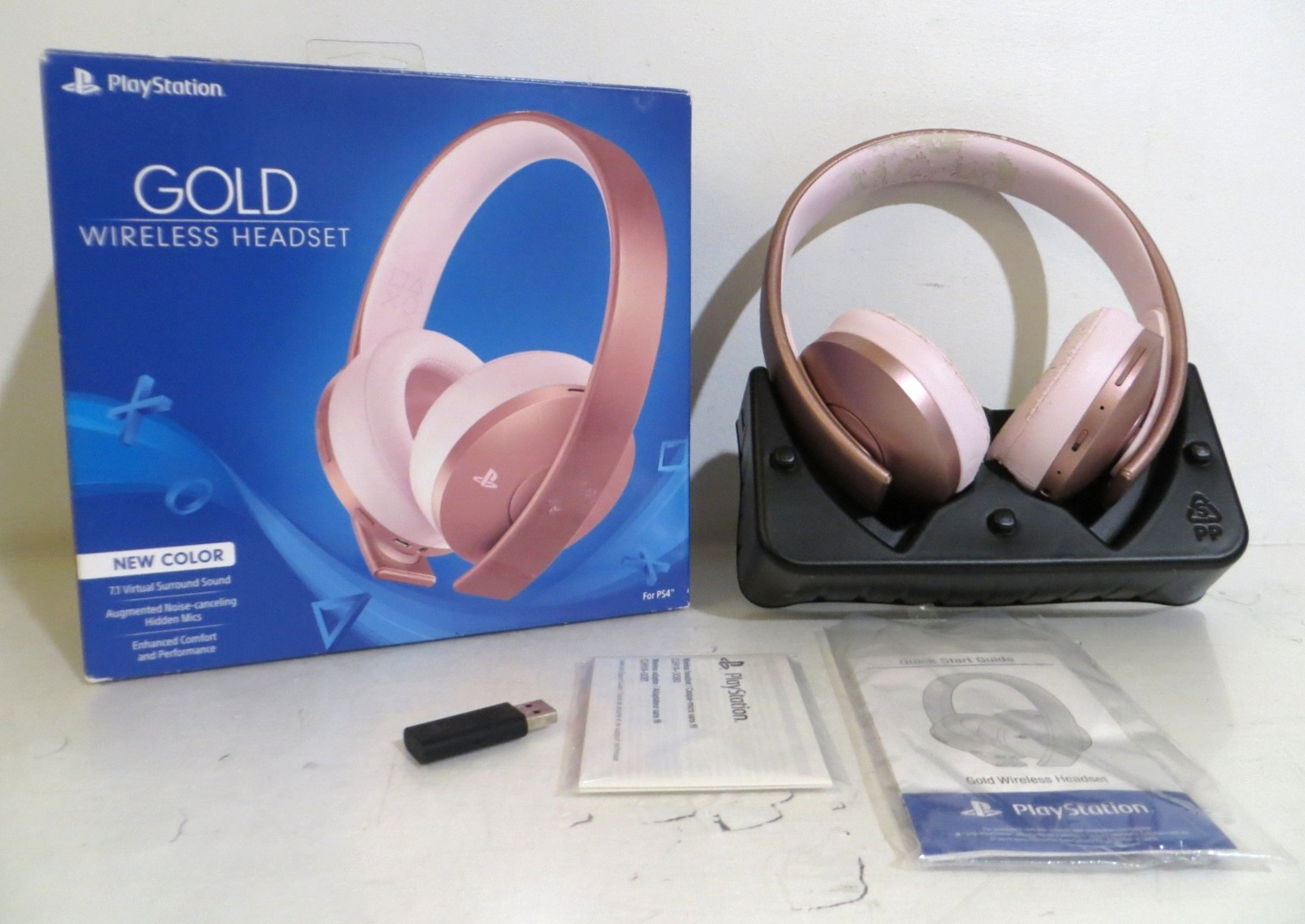 Sony Playstation 4 Gold Wireless Headset Rose Gold