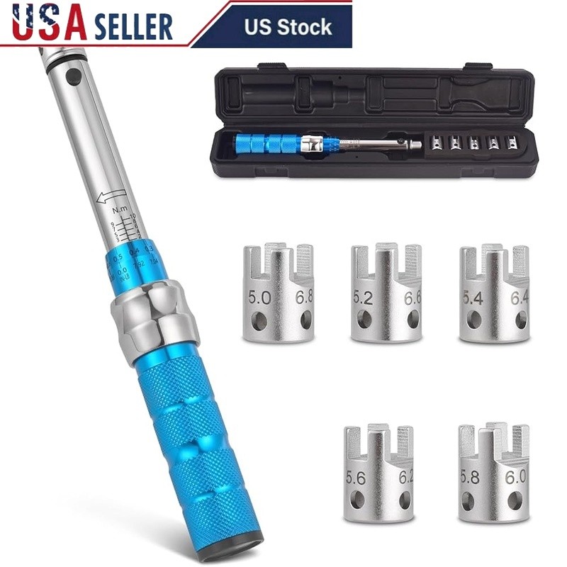 Spoke Torque Wrench 2-10Nm W/ 10 Heads Motorcycle Dirt Bike Maintenance New