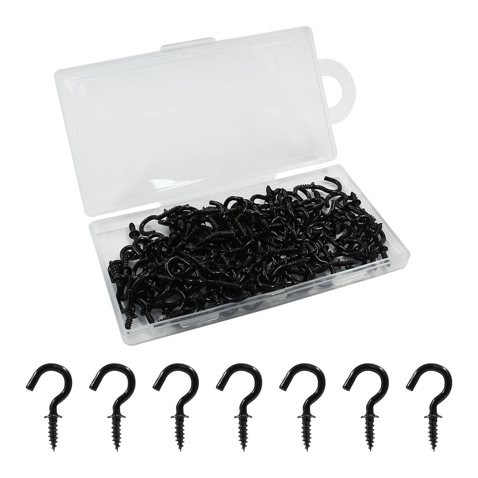 120 Pcs 1/2 Inch Ceiling Cup Hooks Screw In Mug Hooks for Hanging Plants Mugs