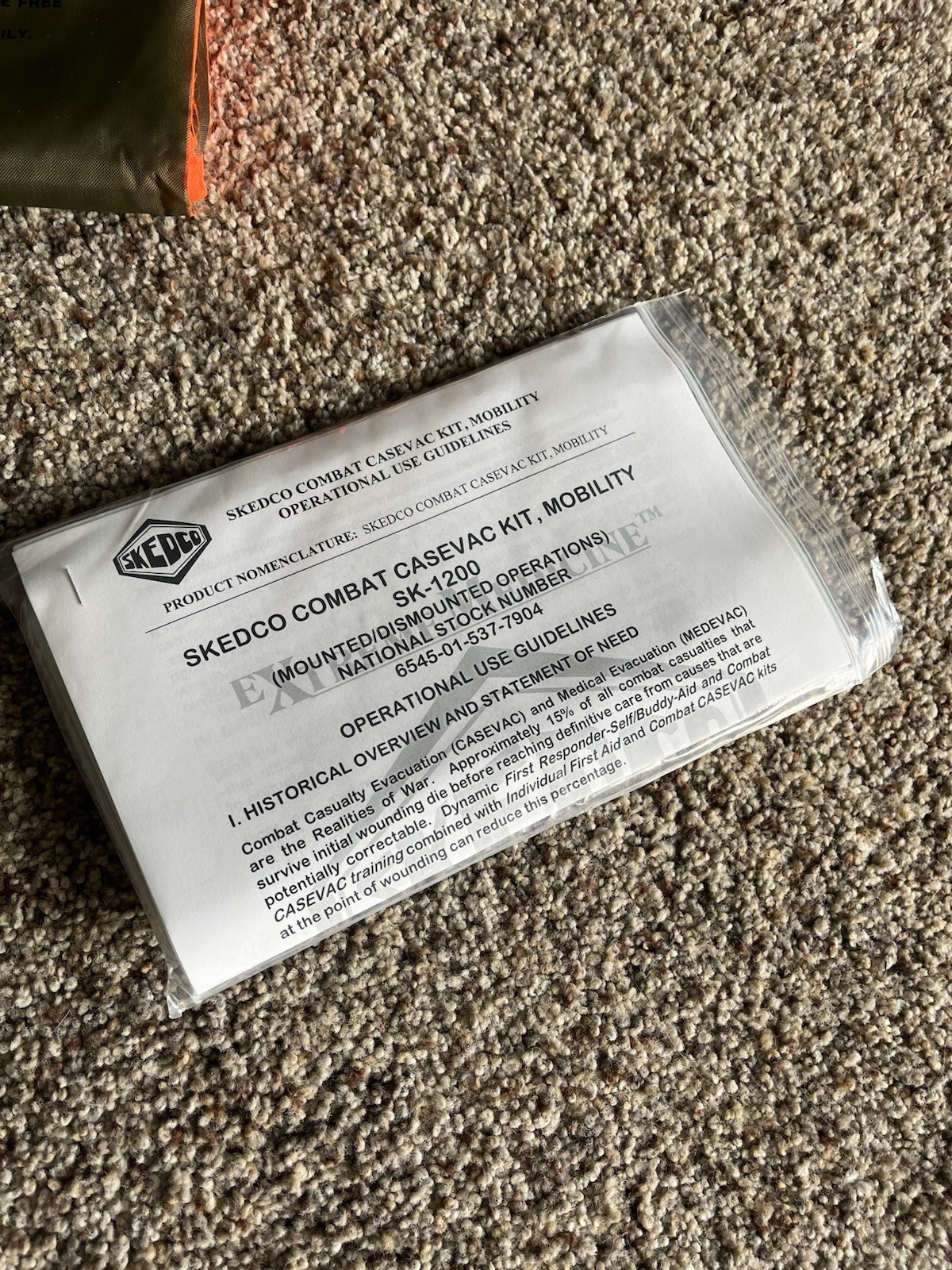 New SKEDCO COMBAT CASEVAC KIT SOF MOBILITY SK-1200 Backpack