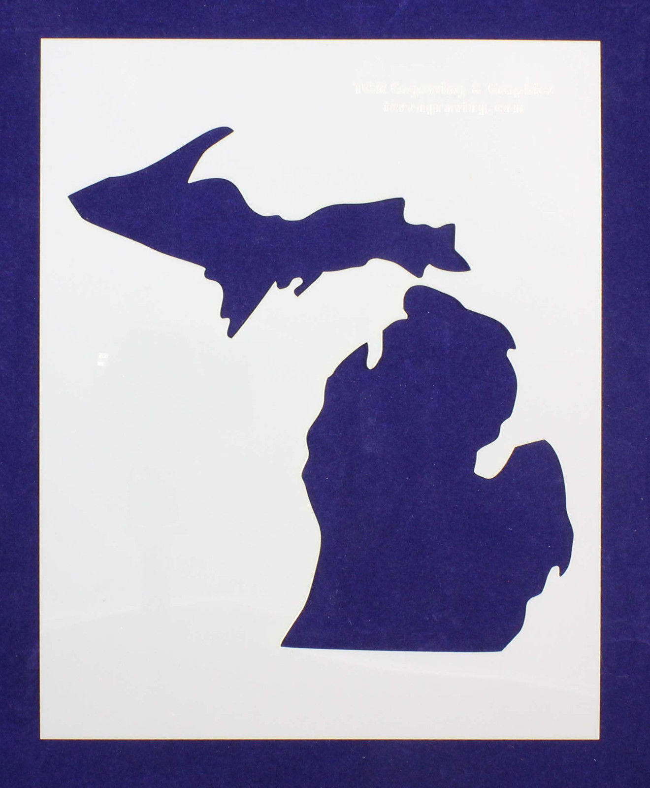 State of Michigan Stencil 8" x 10" -14 mil Mylar Painting/Crafts