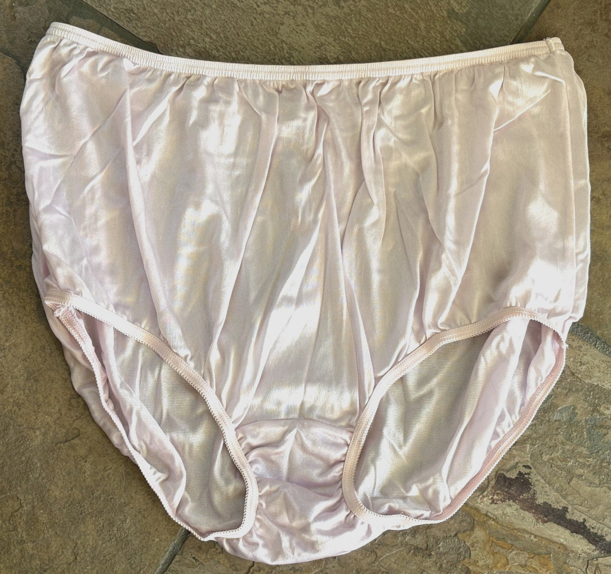 TERI Lingerie 10/3XL  PINK  SATIN All Nylon Silky Full Brief Panties Style #331