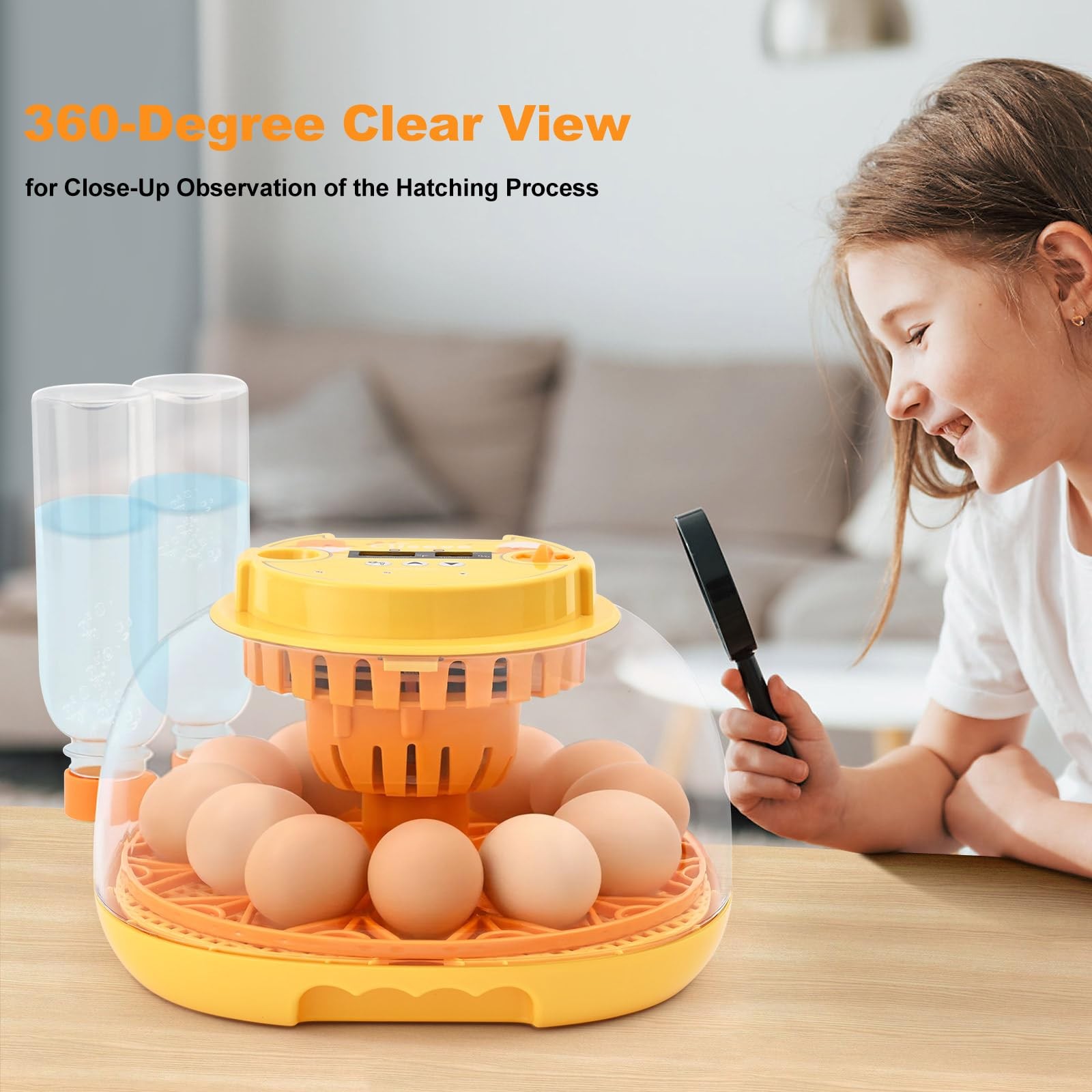 Egg Incubator 12 Eggs Automatic Turner Smart Hatch