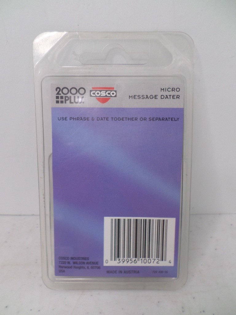 2000PLUS 12 IN 1 MICRO MESSAGE DATER COSCO 2011-2016