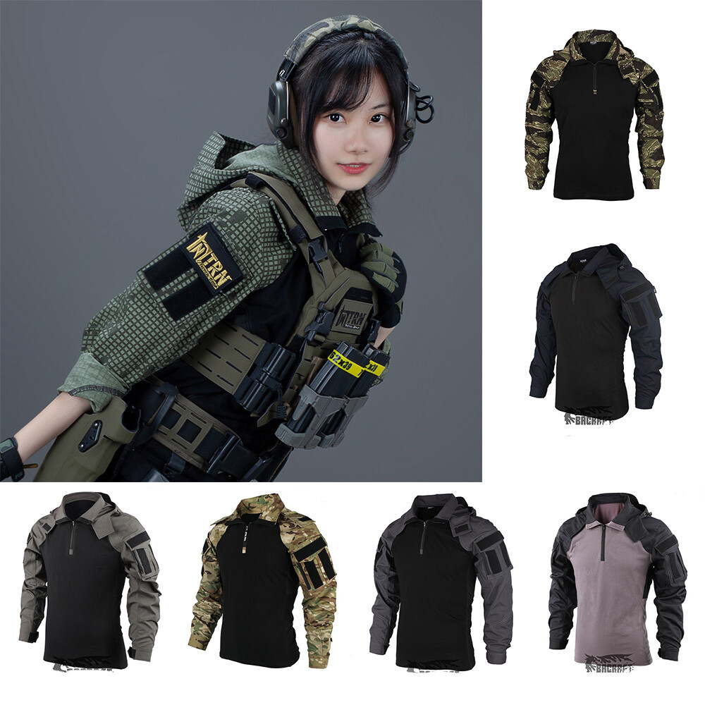 Sports Hunting Combat Shirt Uniform Tactical SP2 Long Sleeve Hooded Shirt Tops
