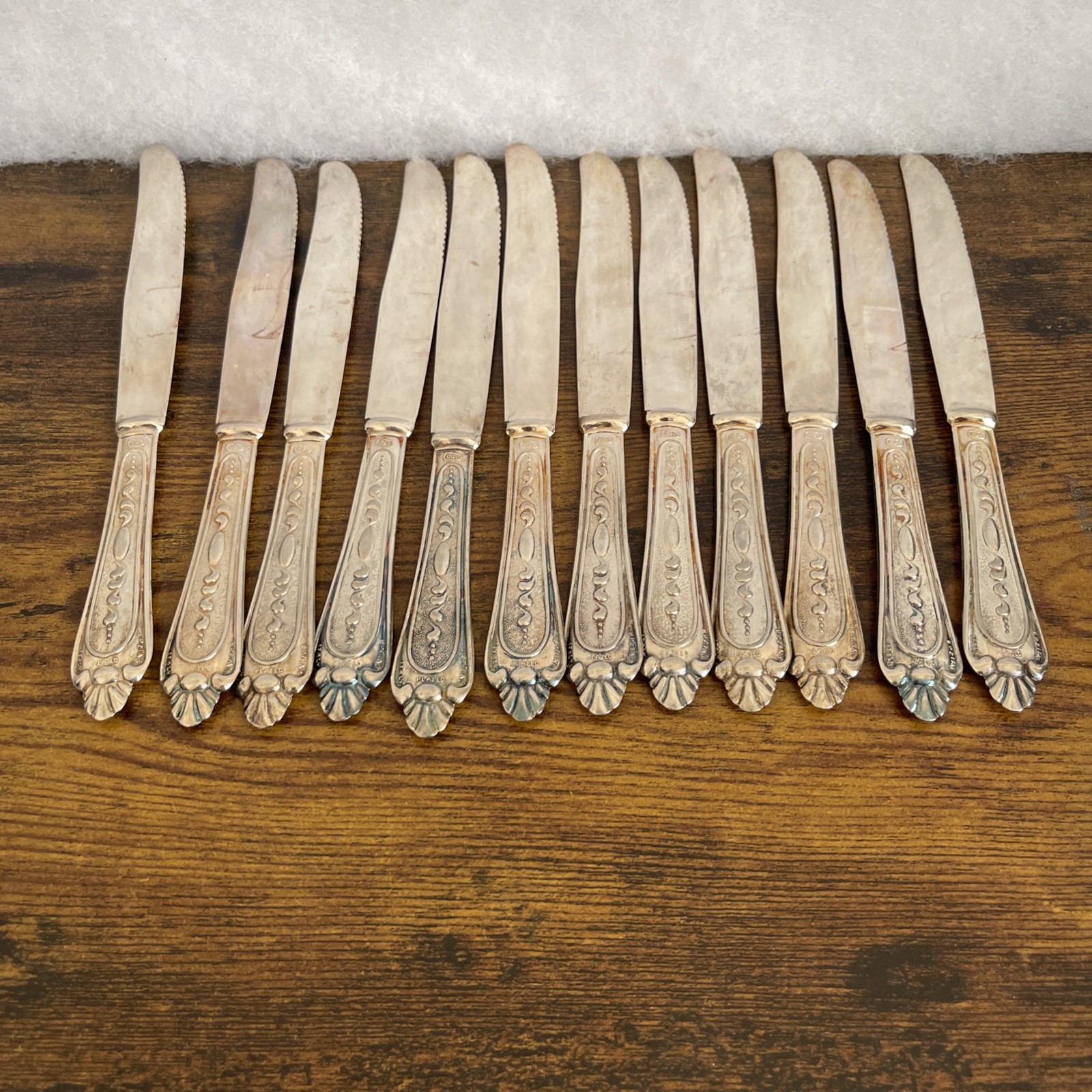 SET 12 Butter Knives Vintage LBL brand made in ITALY:
