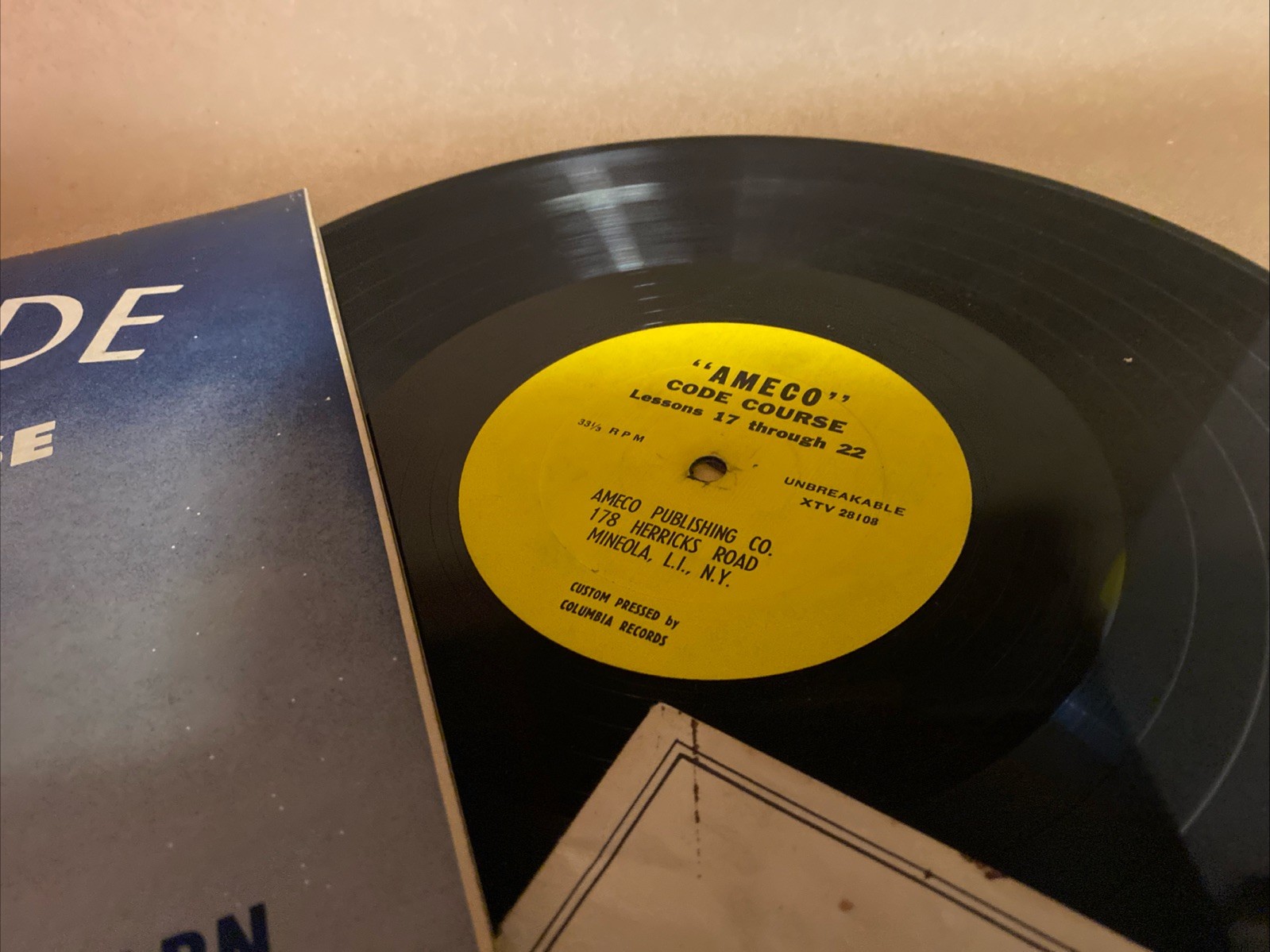 Vintage Learn Code Advanced Ameco Code Course Morse Code 33 LP Album Complete
