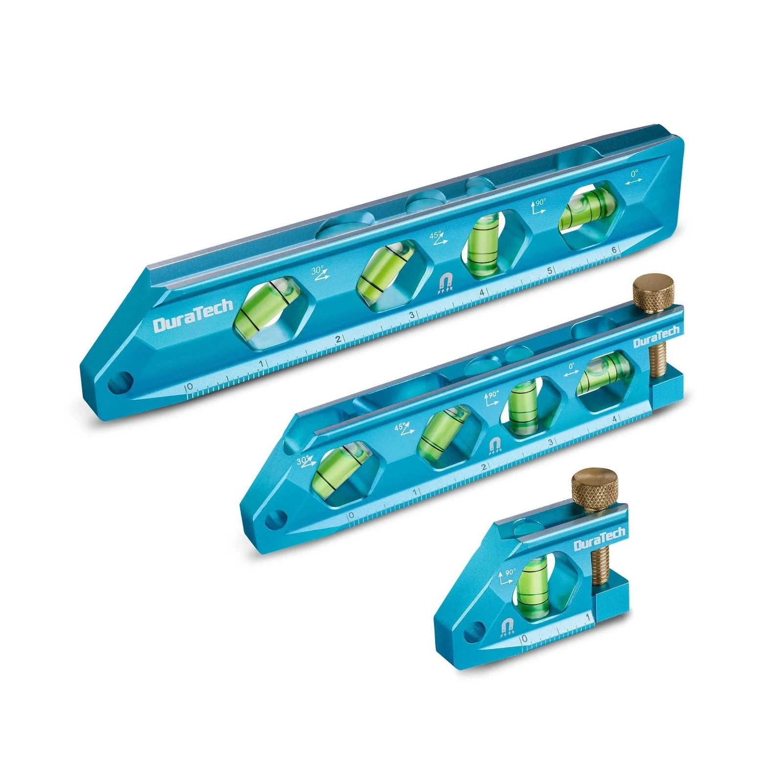 DURATECH 3-Piece Level Tool Set, Magnetic Torpedo 3PCS (2.5", 6.25", 8")