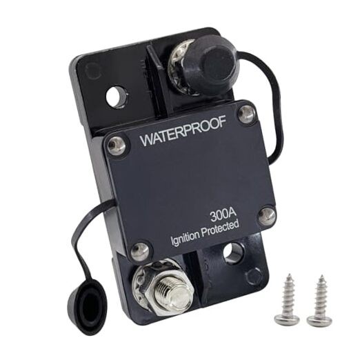 300A Circuit Breaker,  DC 12V-30V Waterproof Thermal 300 Amp Surface Mount
