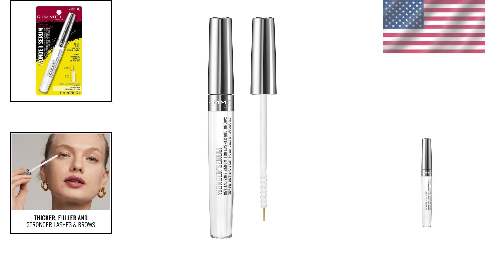 Hydrating Lash & Brow Serum – Clear Treatment for Mess-Free Application 0.37oz
