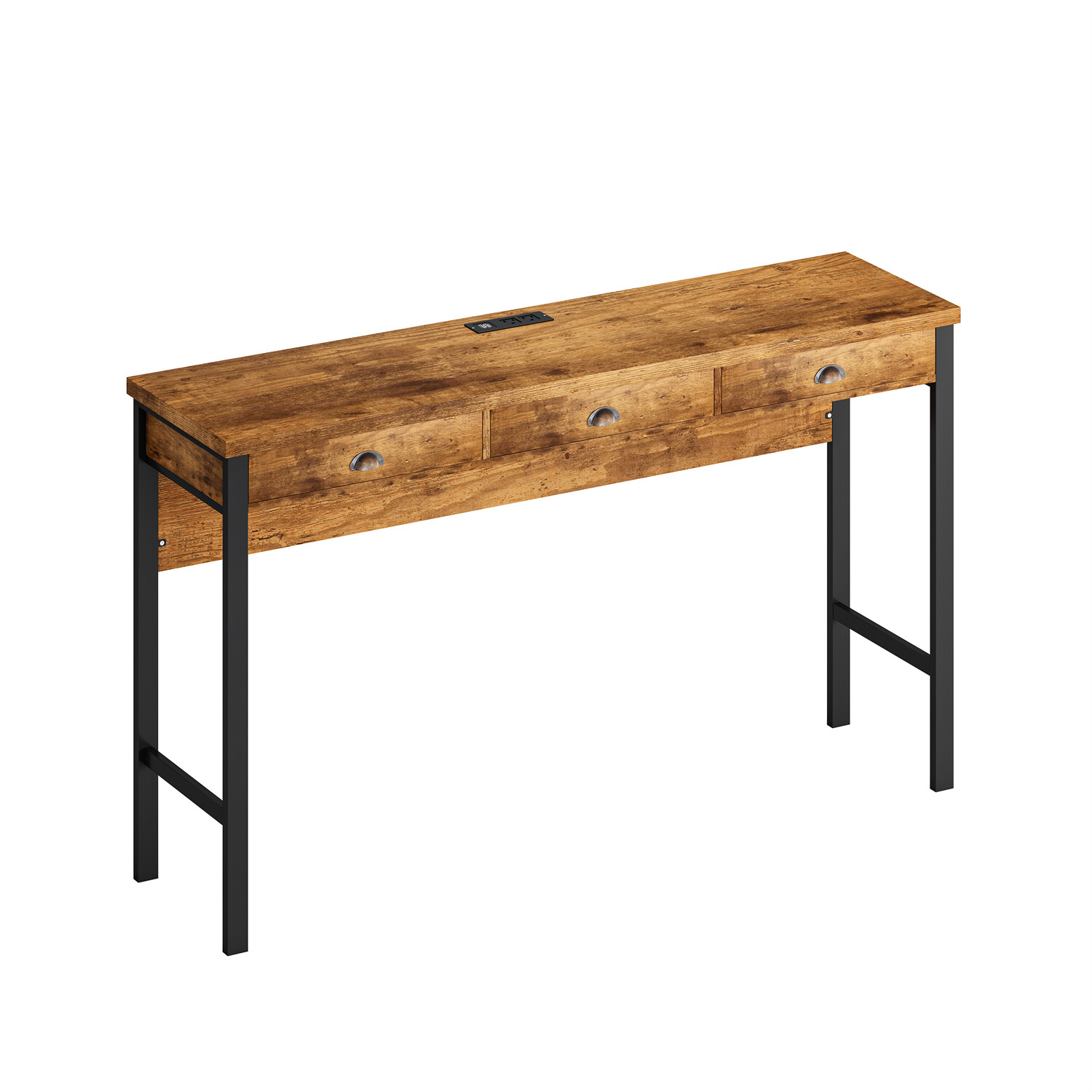 4 Piece Bar Table Set Counter Height Kitchen Pub Table with 3 Bar Stools
