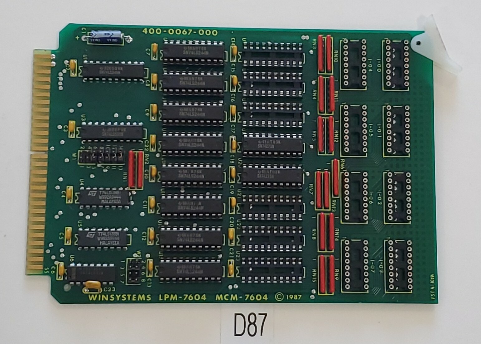 *PREOWNED* Winsystems LPM-7604 Control Board MCM-7604 400-0067-000 + Warranty!