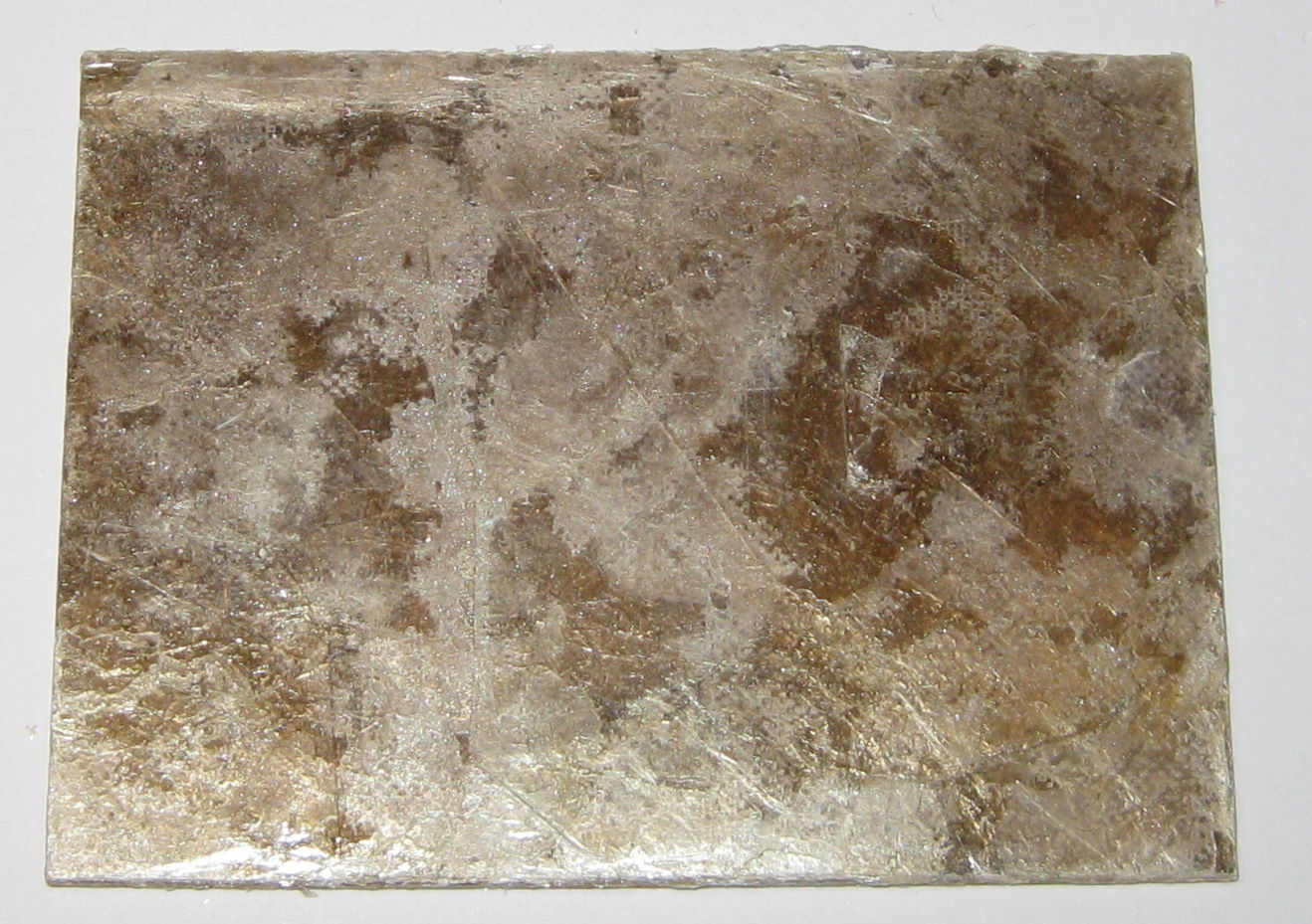 2 X Mica Sheet - 2.25” x 1.77” - Rigid w/ Multiple Separable Layers - 0.035" Thk