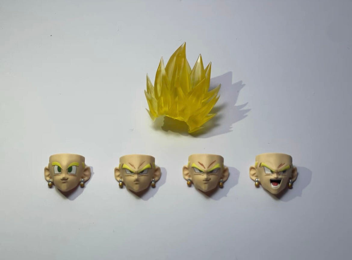 custom Vegito 1/12 shf  Vegito Transparent Yellow head kit（NO Figure）vegetto