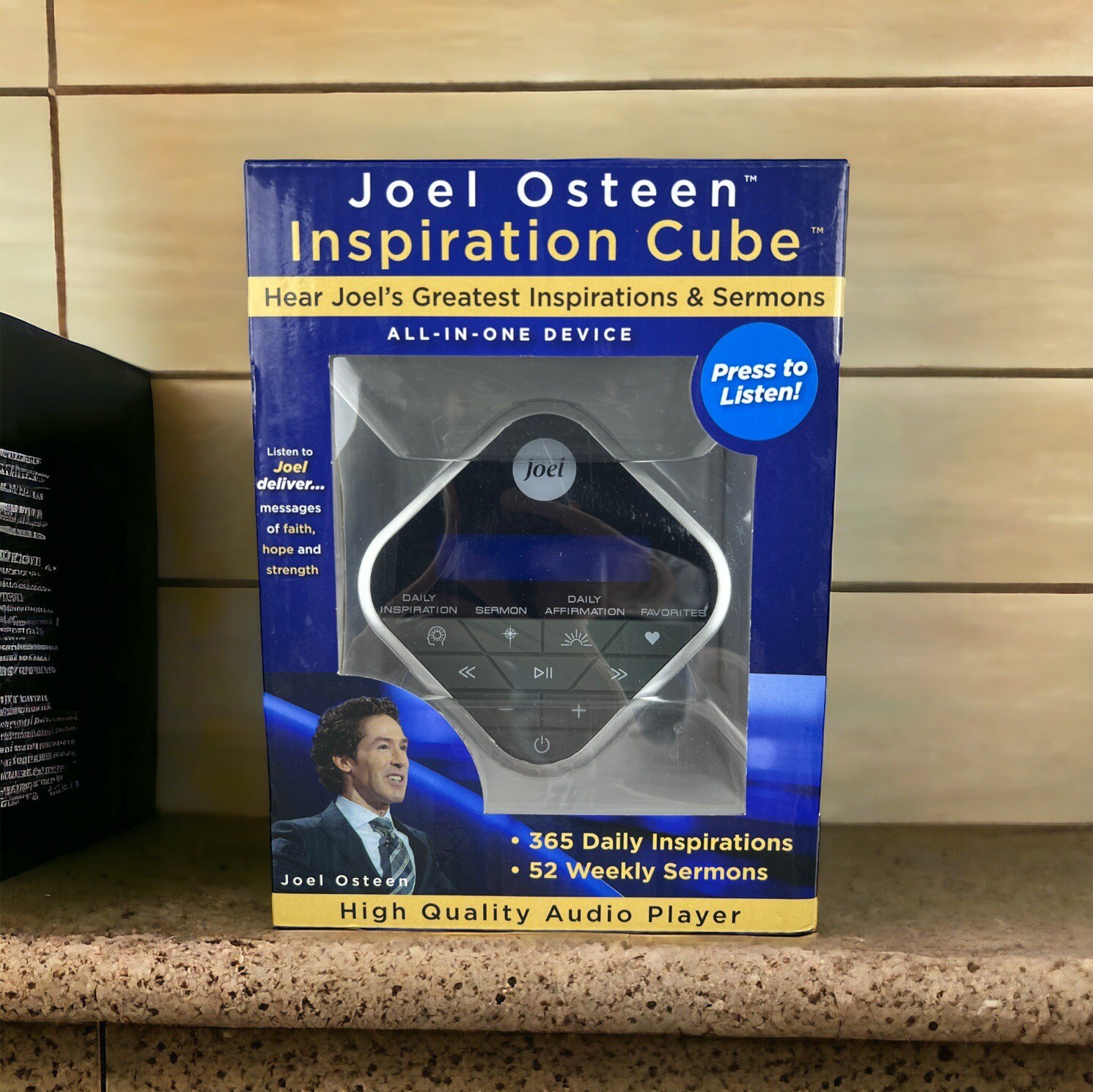 Joel Osteen Inspiration Audio Cube With Sermons and Affirmations
