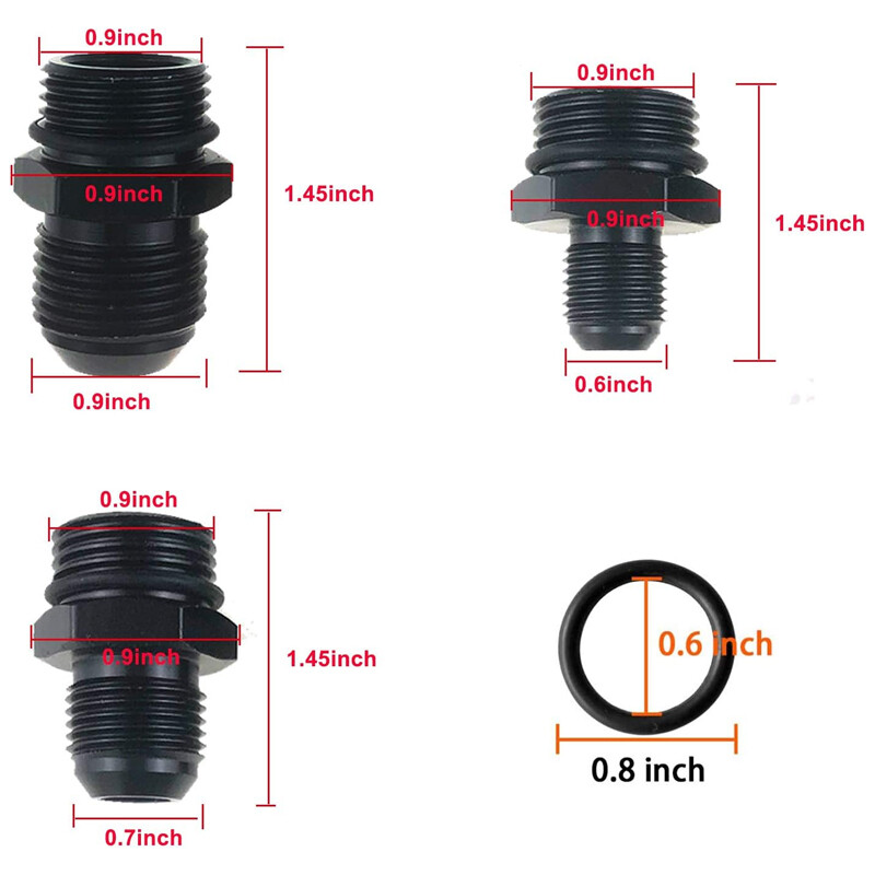 AN6 AN8 AN10 Inline Fuel Filter with Bracket Cleanable 30 Micron Universal
