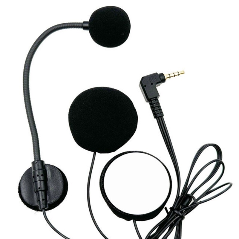 Helmets Speaker Earphone Intercom Mic 3.5mm Straight Head for Motorcycle Helmets